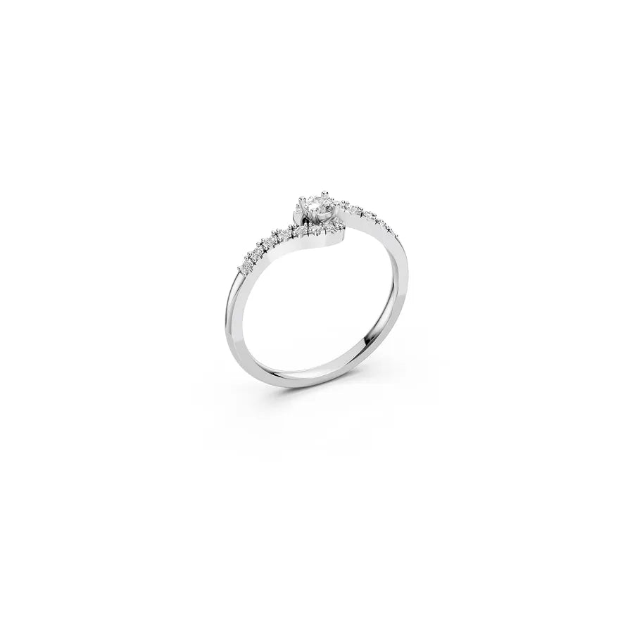 Twisted Infinity Halo Ring