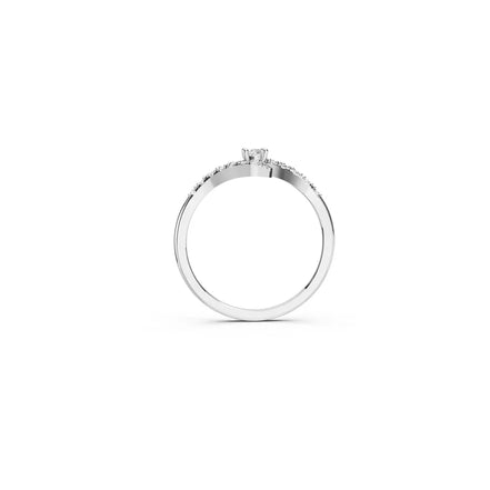 Twisted Infinity Halo Ring