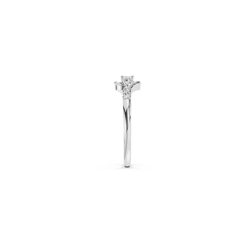 Twisted Infinity Halo Ring