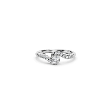 Twisted Infinity Halo Ring