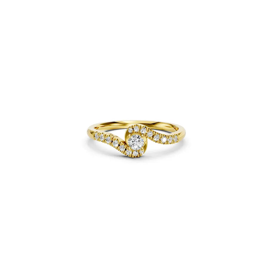 Twisted Infinity Halo Ring