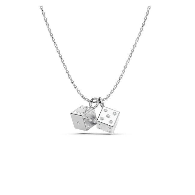 Vegas Dice Pavé Pendant
