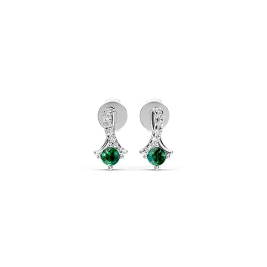 Emerald Vine Drop Earrings