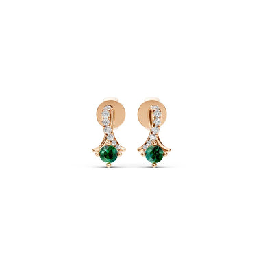 Emerald Vine Drop Earrings