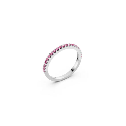 Pink Gemstone Eternity Band