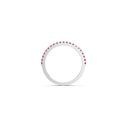 Pink Gemstone Eternity Band
