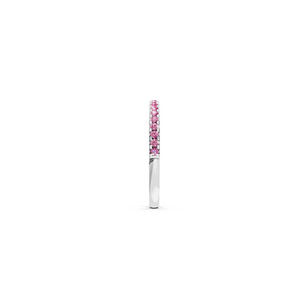 Pink Gemstone Eternity Band