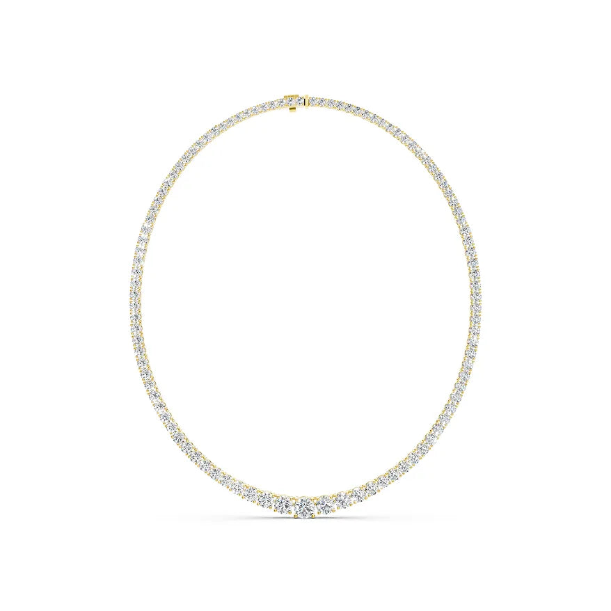 Center-Cluster Diamond Necklace