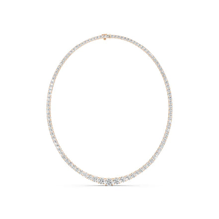 Center-Cluster Diamond Necklace