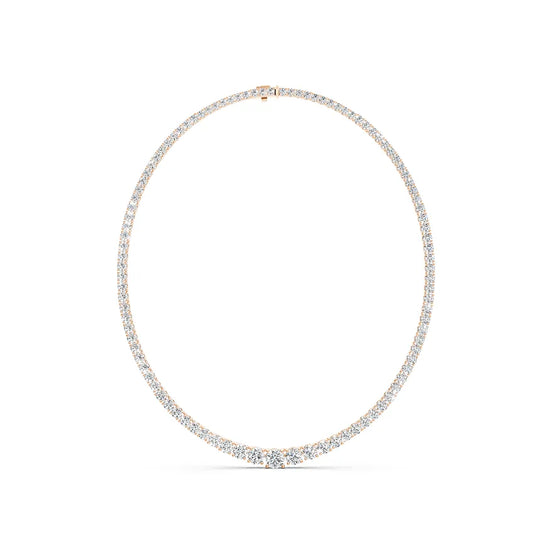 Center-Cluster Diamond Necklace