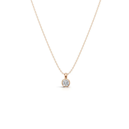 Round White Bezel Pendant