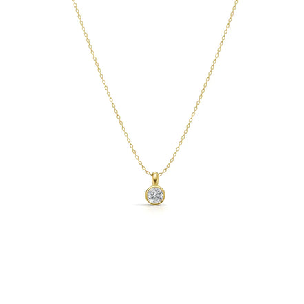 Round White Bezel Pendant