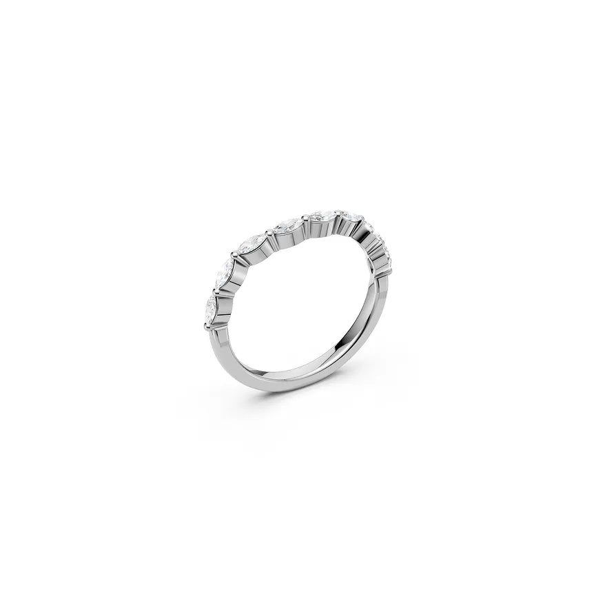 Marquise Half-eternity Ring
