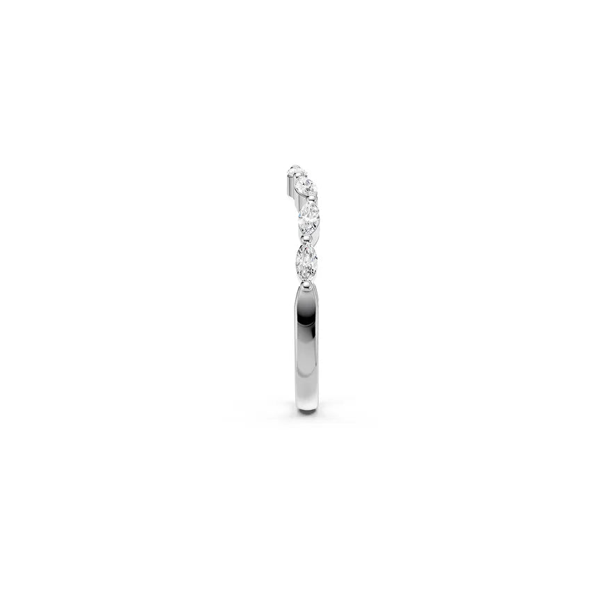 Marquise Half-eternity Ring