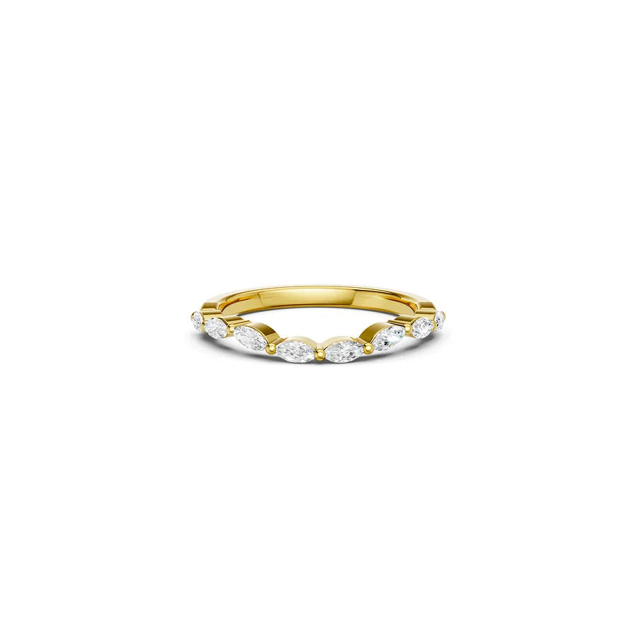 Marquise Half-eternity Ring