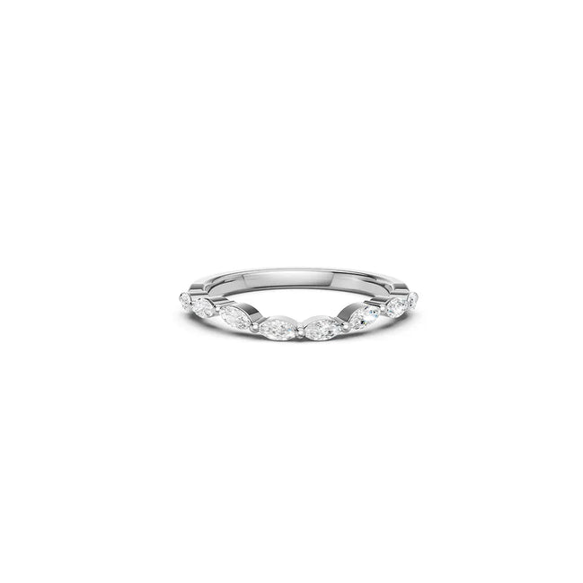 Marquise Half-eternity Ring