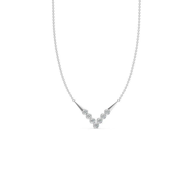 V-Cluster Diamond Pendant