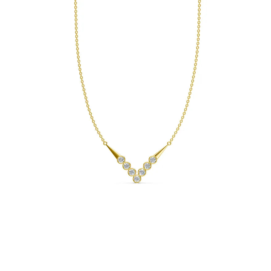V-Cluster Diamond Pendant