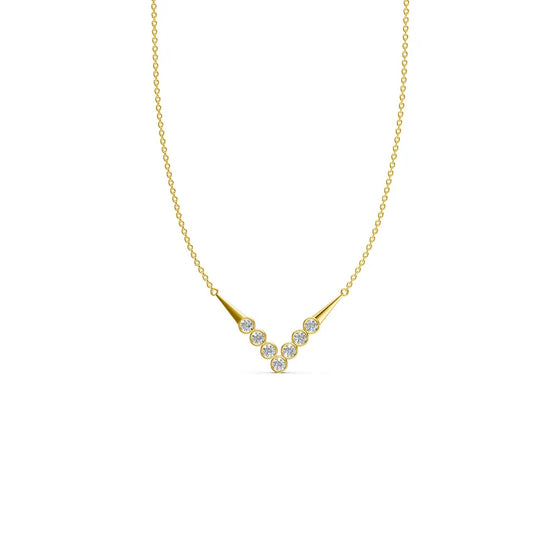 V-Cluster Diamond Pendant