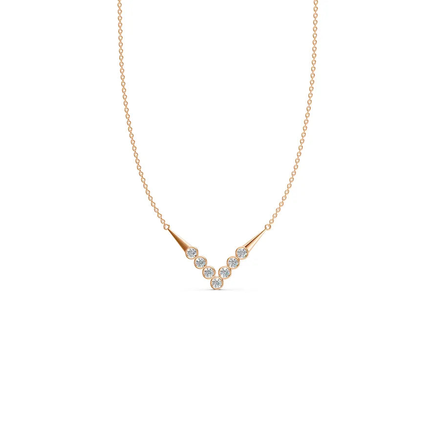 V-Cluster Diamond Pendant