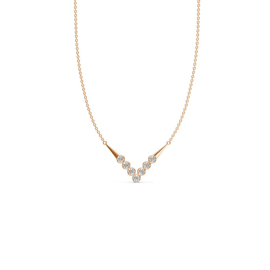 V-Cluster Diamond Pendant