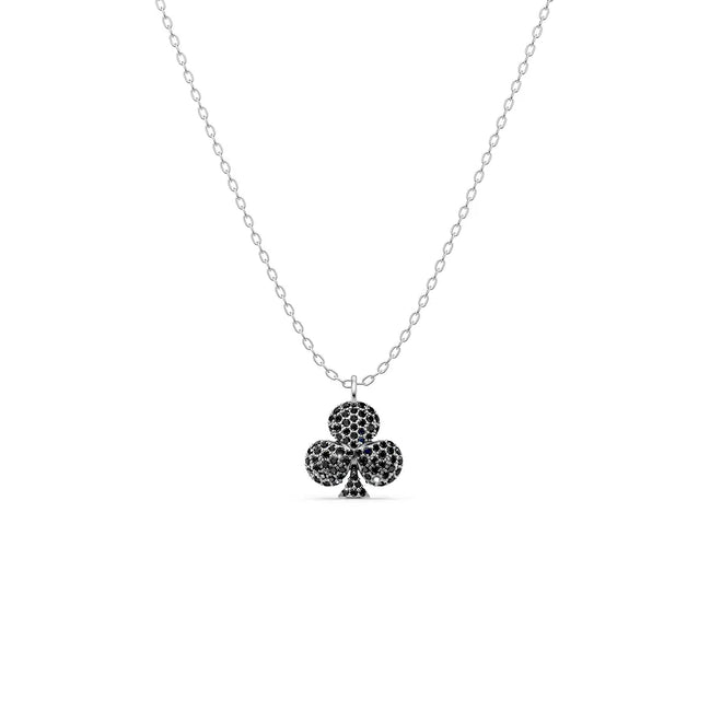 Black Pavé Club Pendant
