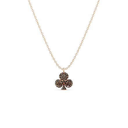 Black Pavé Club Pendant