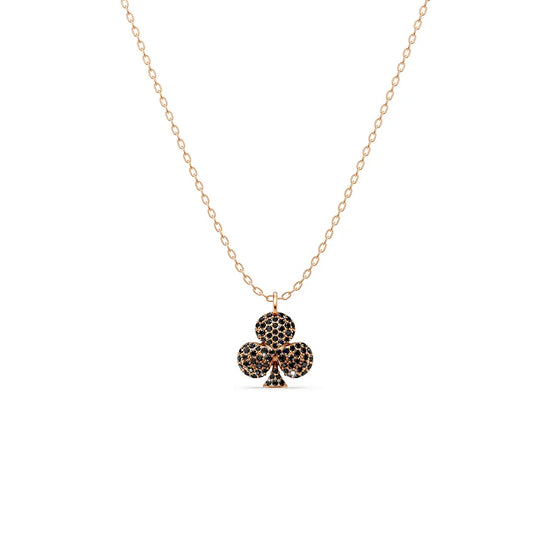Black Pavé Club Pendant