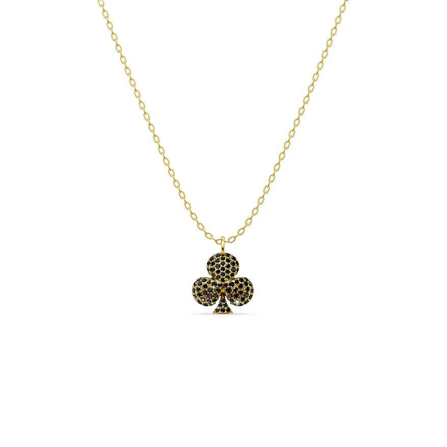 Black Pavé Club Pendant