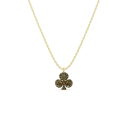 Black Pavé Club Pendant