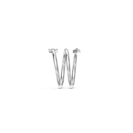 Twin Arrow Spiral Ring