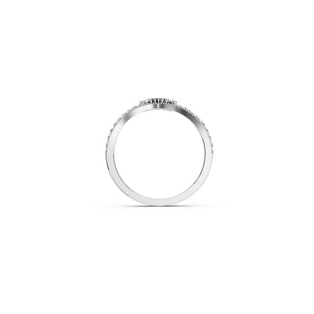 Blue Marquise Cluster Pavé Ring