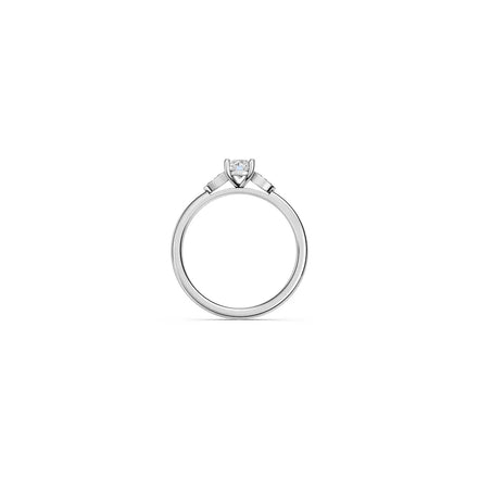 Leaf Accent Solitaire
