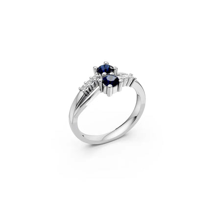 Azure Duet Ring