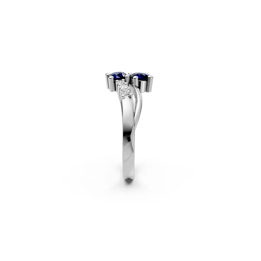 Azure Duet Ring