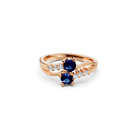 Azure Duet Ring