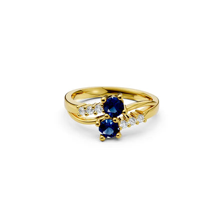 Azure Duet Ring
