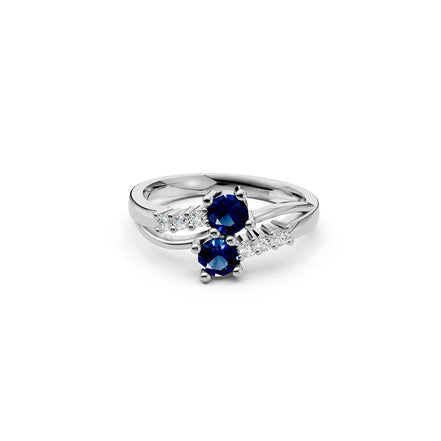 Azure Duet Ring
