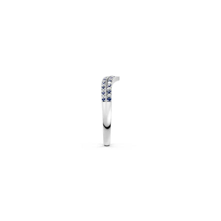 Sapphire Vesper Ring