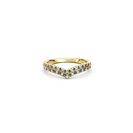 Sapphire Vesper Ring
