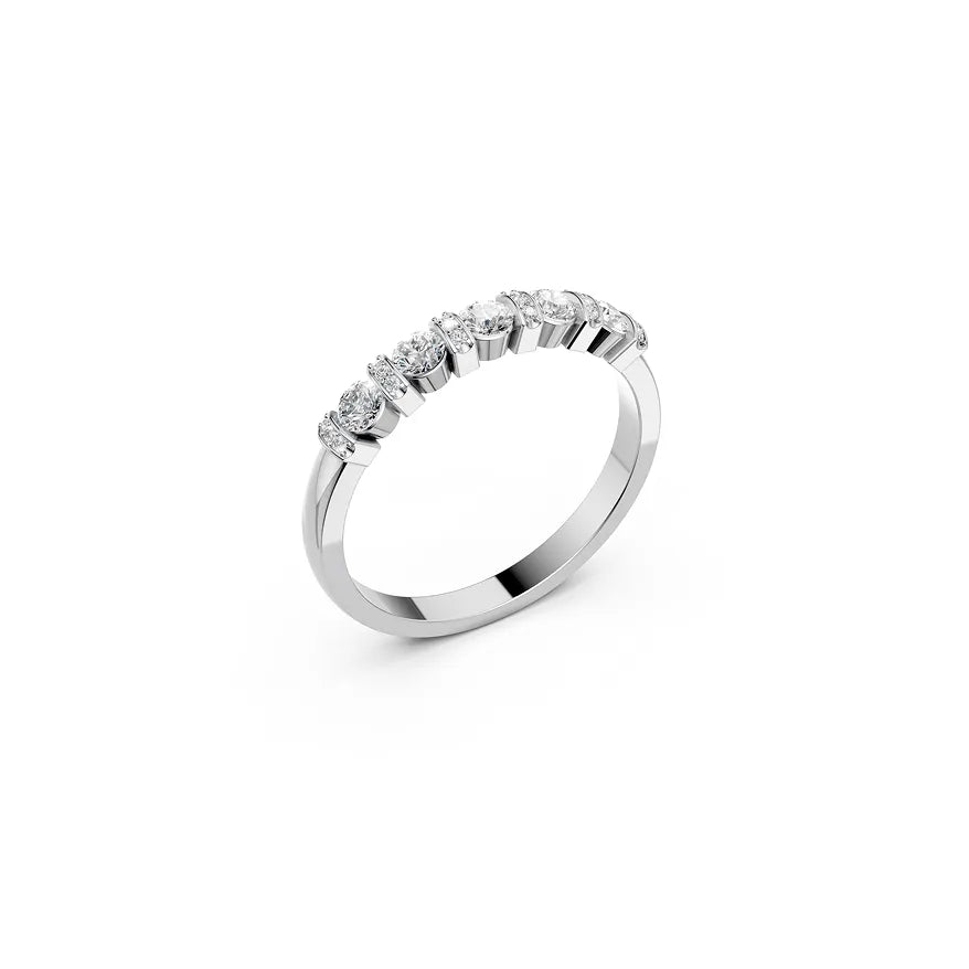 Circular Disc Diamond Band