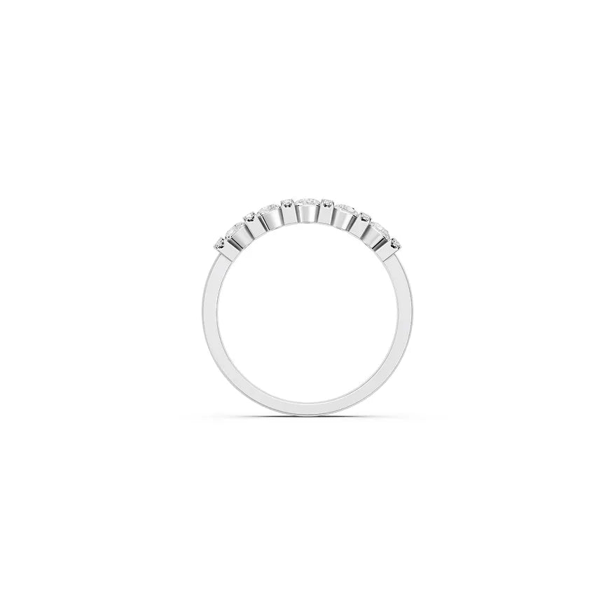 Circular Disc Diamond Band