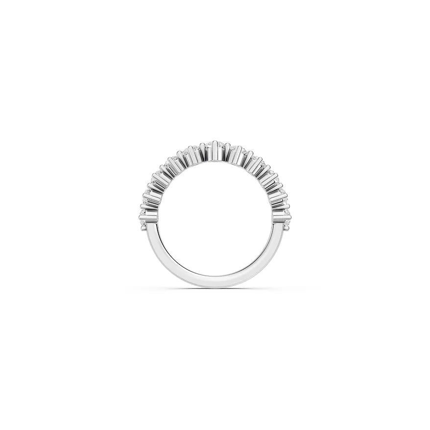 White Marquise-Style Round Band