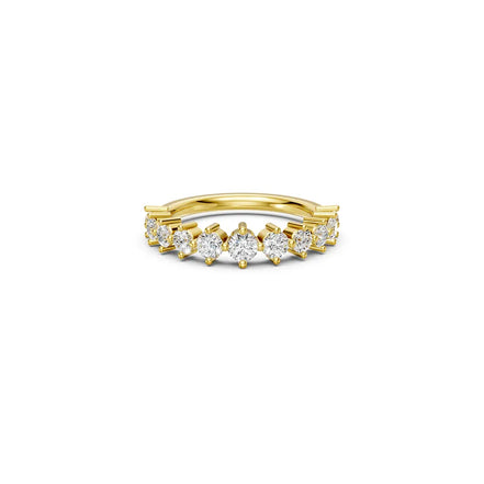 White Marquise-Style Round Band