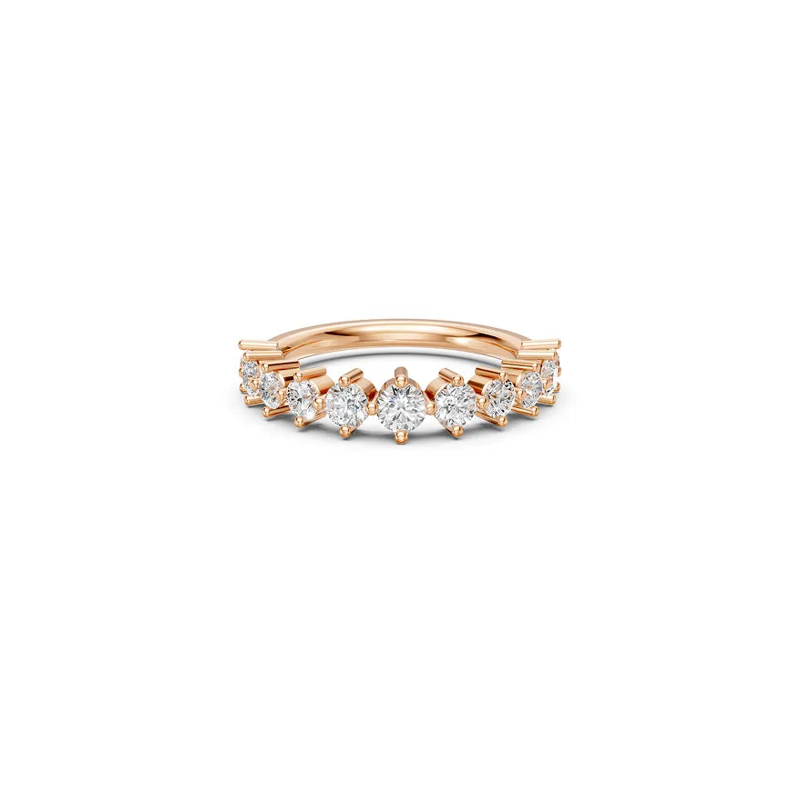 White Marquise-Style Round Band