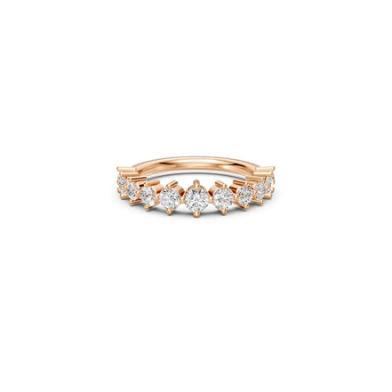 White Marquise-Style Round Band