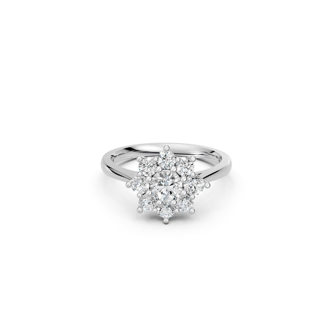 The Diamond Blossom Ring
