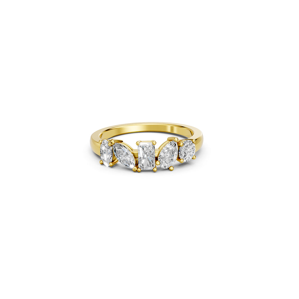 The Five-Stone Crown Ring