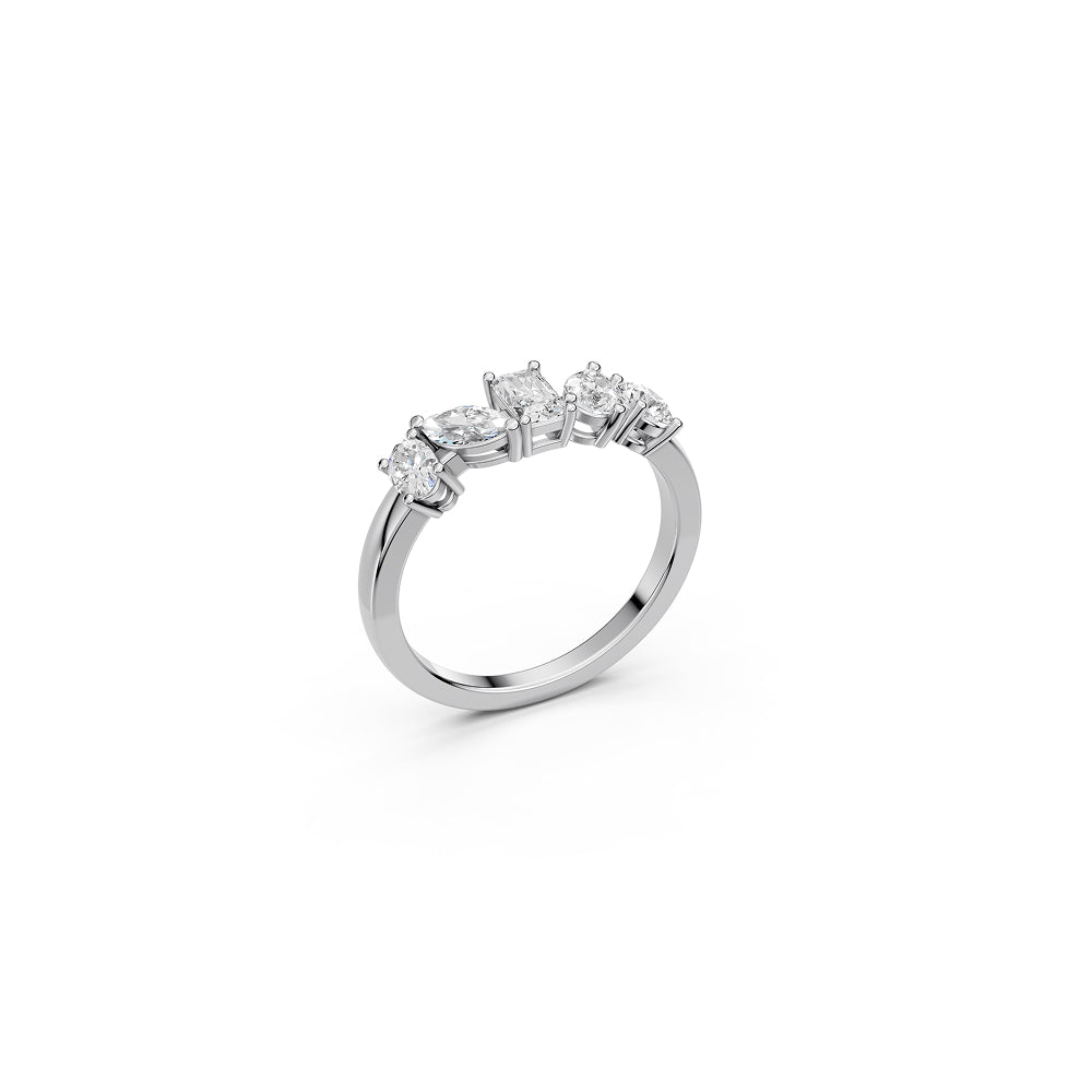 The Five-Stone Crown Ring