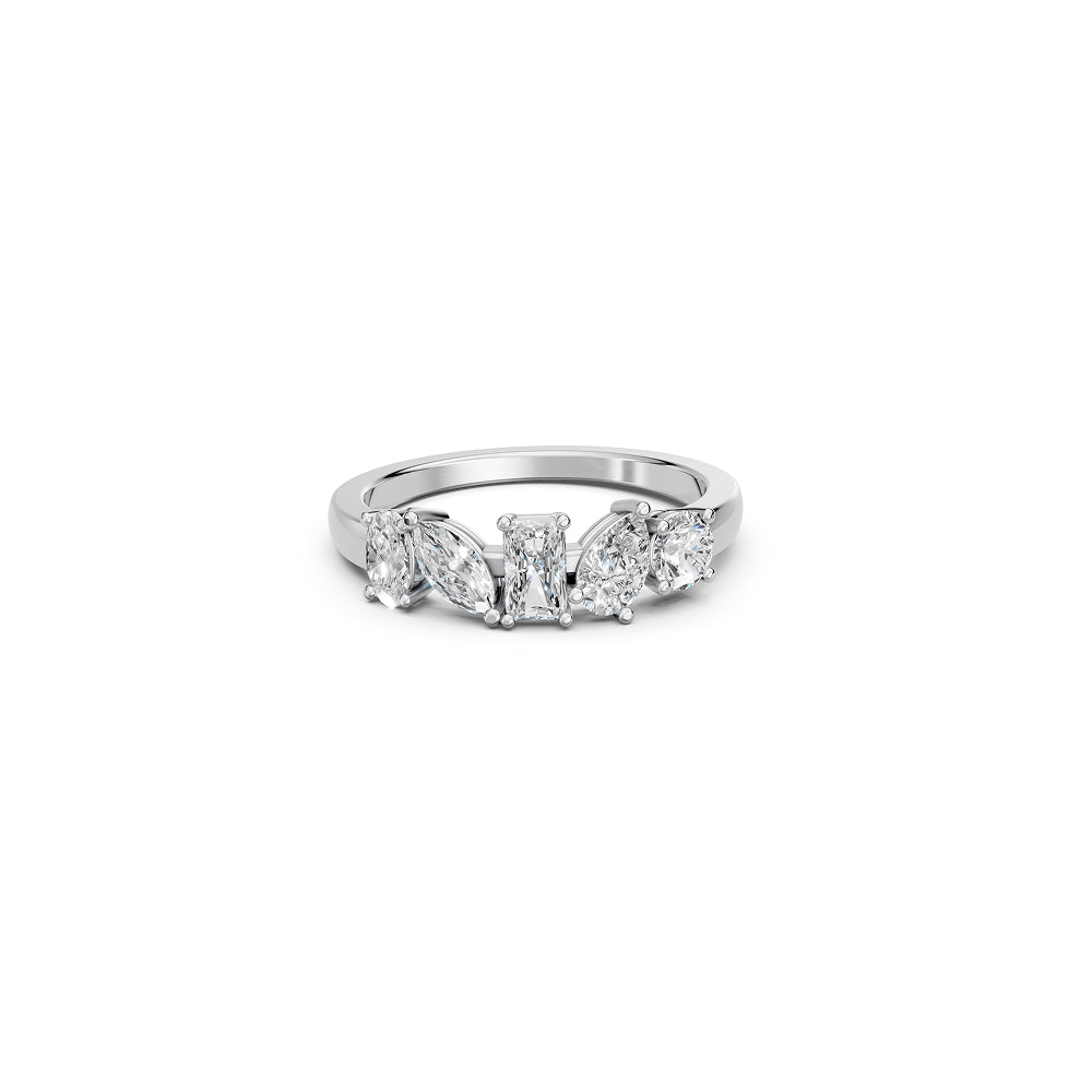 The Five-Stone Crown Ring